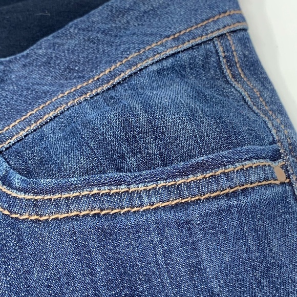 OLD NAVY Maternity Women’s Demi Panel Dark Wash Stretch Flare Jeans Size Small - Picture 14 of 15